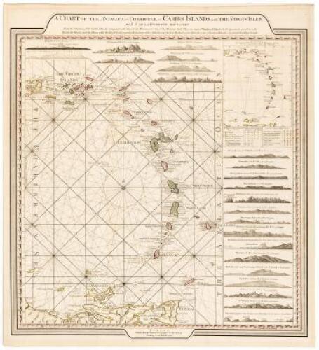 A Chart of the Antilles, or, Charibbee, or, Caribs Islands, with the Virgin Isles