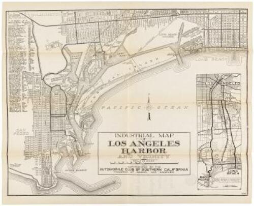 Industrial Map of Los Angeles Harbor and Vicinity