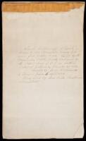 Manuscript abstract of title for Rancho Cucamonga, in San Bernardino County, California