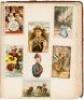 Victorian Trade Card album filled with cards