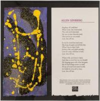 Poem by Allen Ginsberg - first publication, with original art by Soheyl Dahi