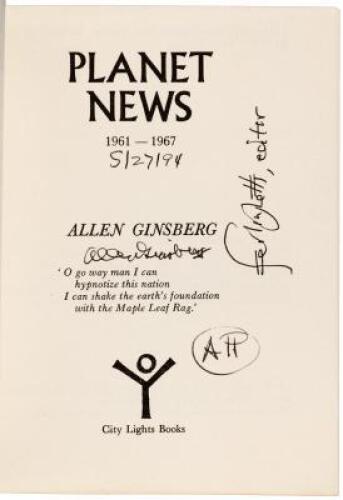 Three works by Allen Ginsberg, signed