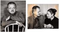 Two Arthur Knight photographs of Kenneth Rexroth
