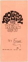 Revolution for the Hell of It - rare proof copy