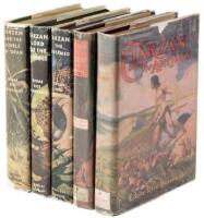 Five Tarzan novels from Edgar Rice Burroughs