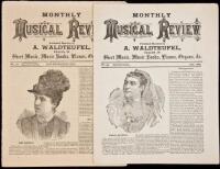 Two Issues of the Monthly Musical Review, May & July, 1884