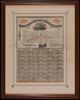 Bond of the City and County of San Francisco, 1863 - signed by two San Francisco Mayors, Thomas Henry Selby and Henry Perris Coon