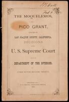 The Moquelemos, or Pico grant, located in San Joaquin County, California.
Decisions of the U.S. Supreme Court and of the Department of the Interior, and other matter relating thereto