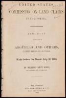 Argument in the case of Argüello and others, claiming Rancho de las Pulgas, made before the Board July 18, 1853