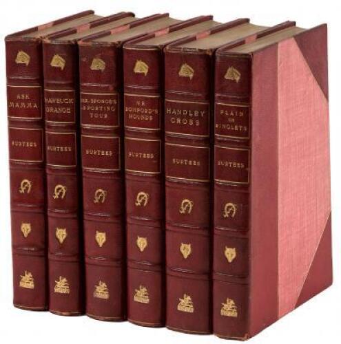 Author's Works: Handley Cross, Ask Mamma, Mr. Romford's Hounds, Plain or Ringlets, Hawbuck Grange and Mr. Sponge's Sporting Tour (6 Volumes)