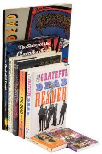 Six volumes about the Grateful Dead, some signed