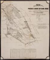 Map of pueblo lands of San Jose finally confirmed to Mayor & Common Council of the City of San Jose