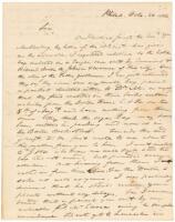 Archive of 44 Autograph Letters Signed written to Dr. Jacob Bigelow of Boston by 20 notable correspondents, which illuminate the foundations of Botanical Science in America