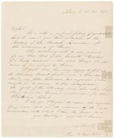 Autograph Letter Signed, from Charles Hermite, the “Father of modern mathematical analysis”, to an English Lord