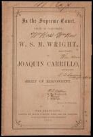 In the Supreme Court, State of California. W.S.M. Wright, respondent, vs. Joaquin Carrillo, appellant. Brief of respondent. W.C. Wallace, J. Temple, Attorneys for Respondent