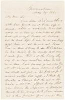 Autograph Letter Signed, from John Skirving to Jordan Mott, about the making of the first classic work of art to pay tribute to American invention and technology