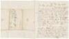 Three Autograph Letters Signed, from George Arms, a traveling daguerreotypist in upstate New York, to his cousin Christopher Tilden - 3