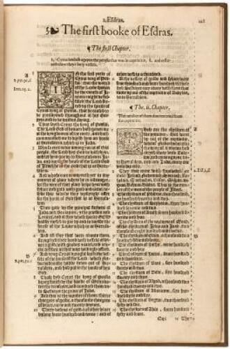 The first booke of Esdras [bound with] The second book of Esdras, otherwyse called the booke of Nehemia [bound with] The booke of Esther