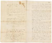 Manuscript Petition, Signed by Madden, to Don Carlos de Hault deLassus, Last Governor of Upper Louisiana.