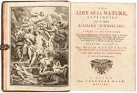 Les loix de la nature, expliquées par le Docteur Richard Cumberland…Traduits du Latin, par Monsieur Barbeyrac…Avec des notes du traducteur