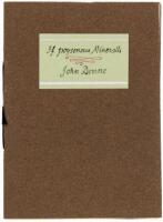 If poysonous Mineralls - one of five copies signed by artist Frederic Prokosch