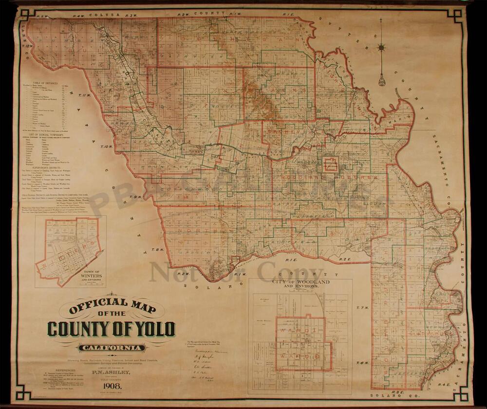 Yolo County Library Location Map.pdf Official Map of the County of Yolo, California: Showing roads ...