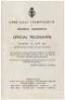 Open Golf Championship at Prince's, Sandwich. Official Programme for Tuesday 7th June 1932 - 2