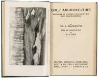Golf Architecture: Economy in Course Construction and Green-Keeping