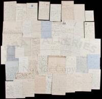 Archive of 45 Autograph Letters, most written to Charles Manby from London