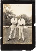 Gelatin silver print photograph of "Chick" Evans