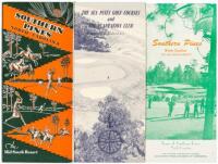 Three travel brochures to South Carolina golfing destinations