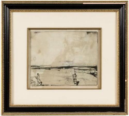 "The Home Hole" - original etching with drypoint, signed