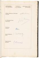 Wereldkapioenschap Schaken 1948 - Signed by all 5 competitors, including 3 World Chess Champions