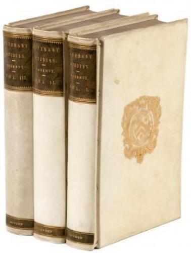 Literary Studies - in a full vellum prize binding from New College, Oxford