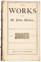 The Works of Mr. John Milton