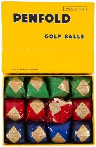 Nice group of golf collectables including vintage golf ball boxes