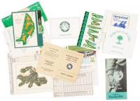 Collection of more than 100 score cards from various clubs