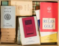 Thirty-seven annual issues of the U.S.G.A. Rules of Golf, plus a few others