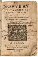 Le Novveav Testament De Nostre Seignevr Iesus-Christ