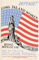 Defense! Long Island Women. Home Defense Day - poster from the New York State WPA Art Project