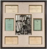 Six autographed items from H.L. Menken