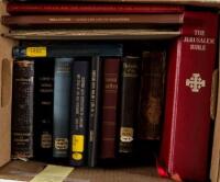 Shelf of approx. 15 works on religious and Biblical matters