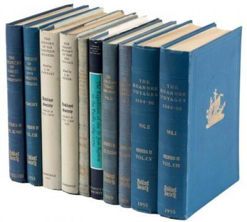 Ten volumes published by the Hakluyt Society