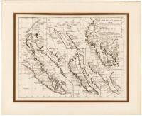 Carte de la Californie suivant I. La carte manuscrite de l'Am&eacute;rique de Mathieu N&eacute;ron Pecci olen dresse &agrave; Florence en 1604 / II. Sanson 1656 / III. De L'Isle Am&eacute;rique Sept. 1700 / IV. le Pere Kino Jesuite en 1705 / V. La Societe des J&eacute;suites en 1767...