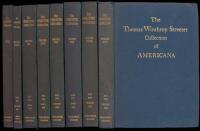 The Celebrated Collection of Americana Formed by the Late Thomas Winthrop Streeter