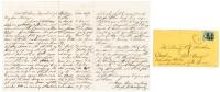 Two Autograph Letters Signed - 1871 Chinese Coolies replace Negro ex-slaves on New Orleans plantation