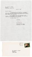 Typed Letter Signed - 1973 First Chinese-American Composer