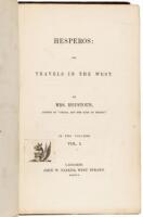 Hesperos: Or, Travels in the West