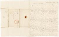 Autograph Letter Signed - 1835 Connecticut Yankee sees great Charleston fire