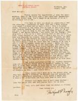 Typed Letter Signed - 1924 Killing a bear in a mining camp
